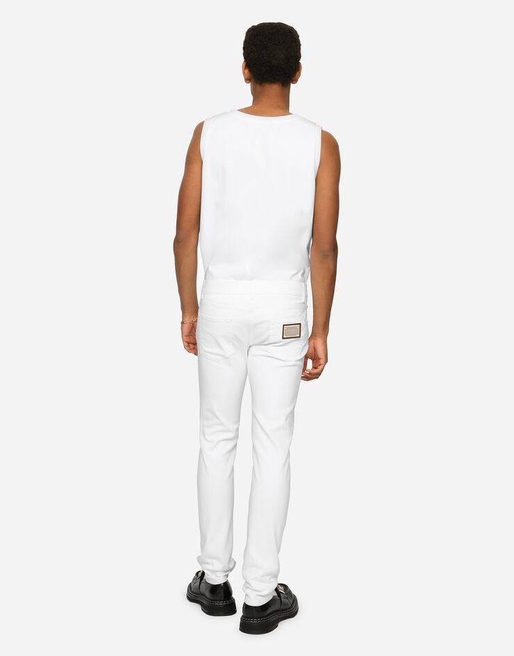 White skinny stretch jeans - 2