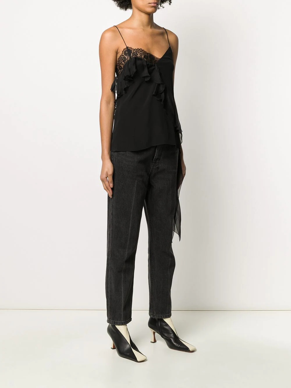 asymmetric strappy top - 3