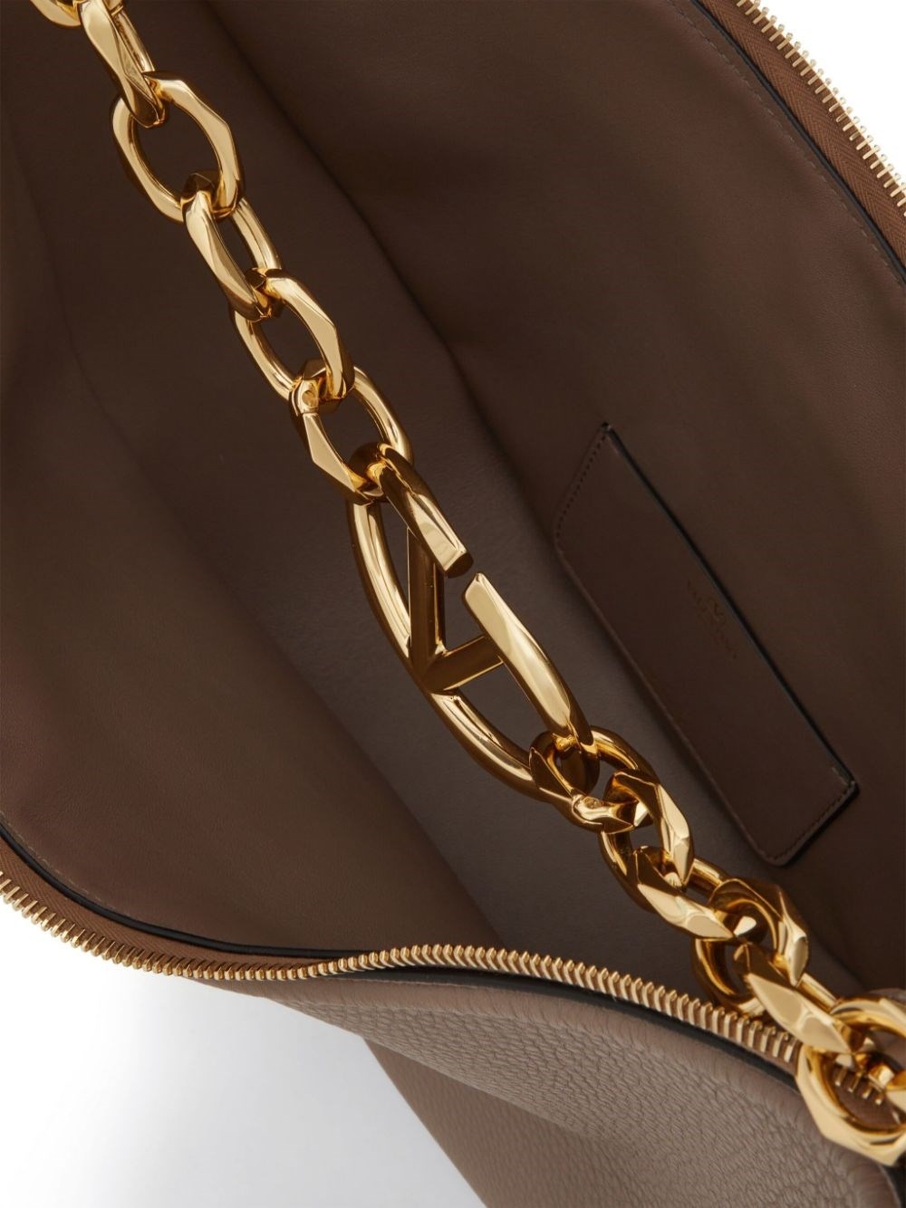 VLogo Moon medium leather shoulder bag - 2