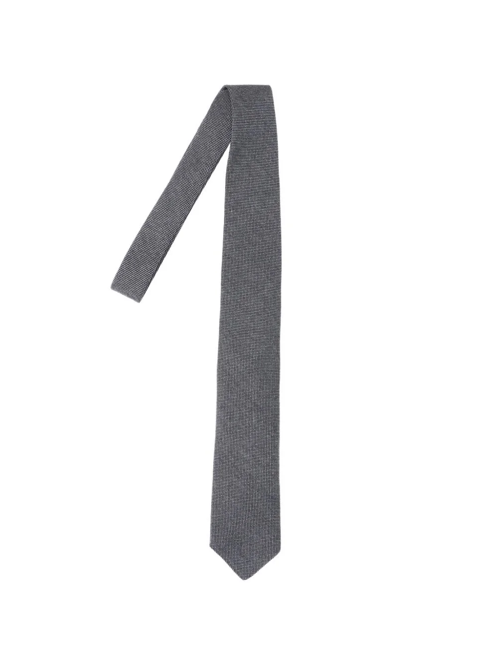 micro-pattern wool tie - 1