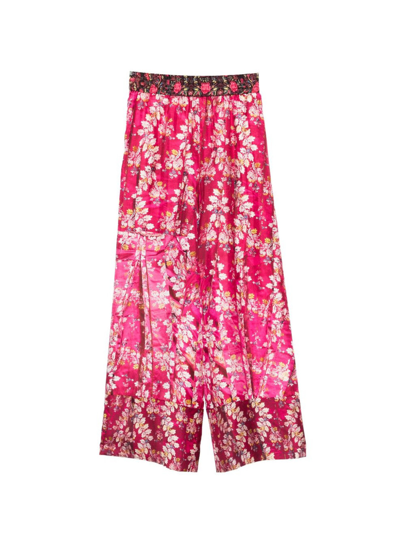 flora-print palazzo pants 1