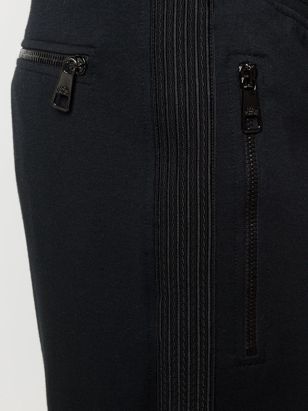 ribbed panel track pants - 5