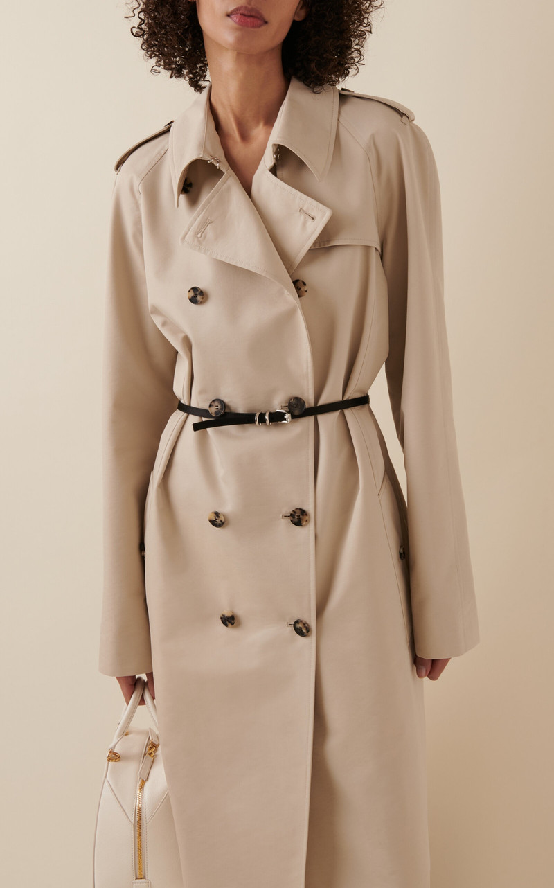 Voyou-Belt Cotton-Blend Trench Coat neutral 3