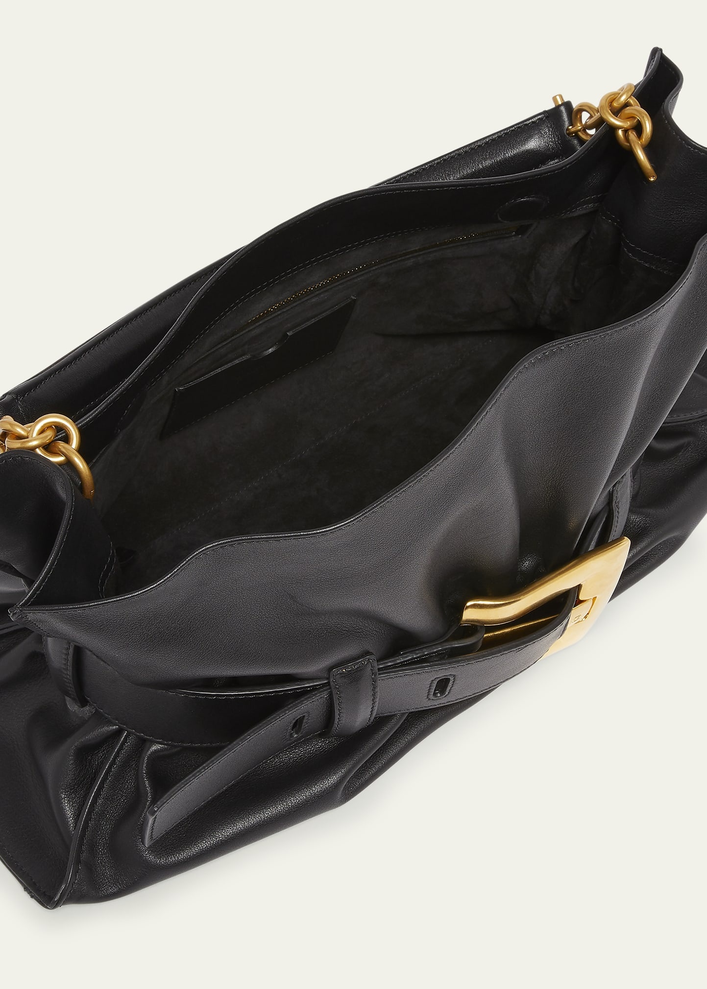 Anthem Medium Buckle Shoulder Bag in Calfskin - 4