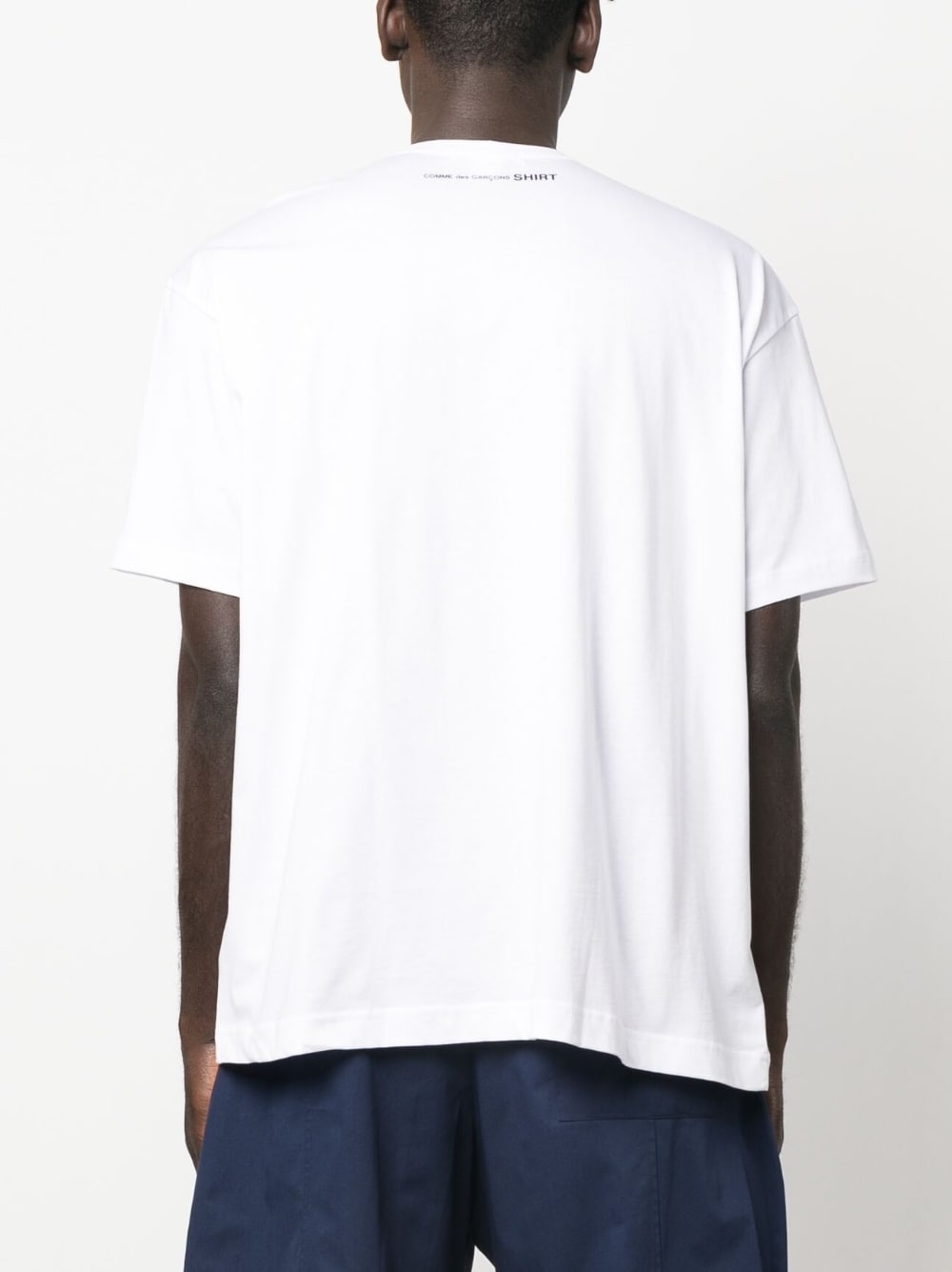 rear logo-print T-shirt - 4
