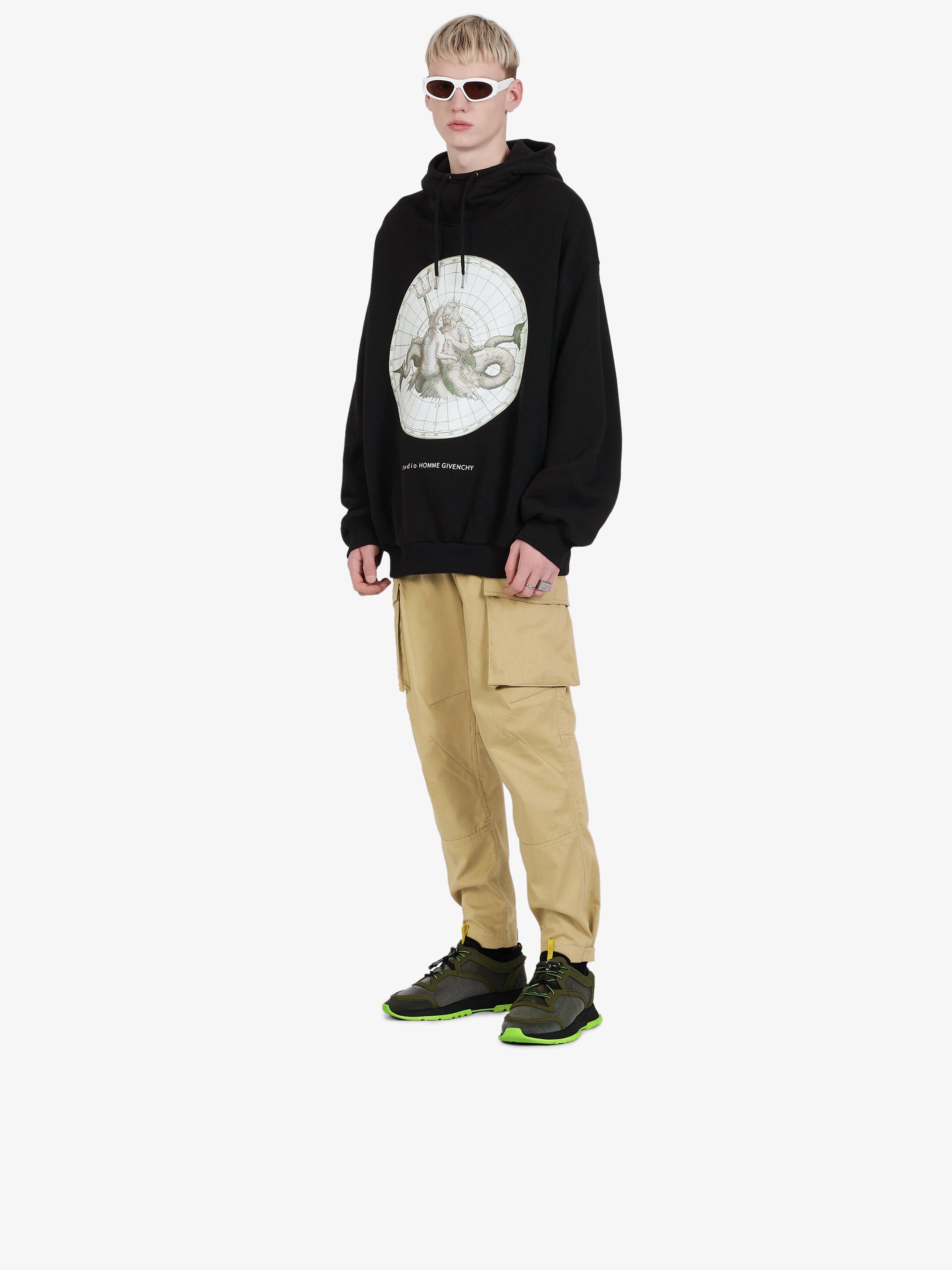 Poseidon printed oversized hoodie - 2