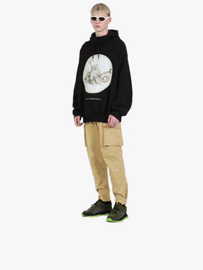 Givenchy Poseidon printed oversized hoodie outlook