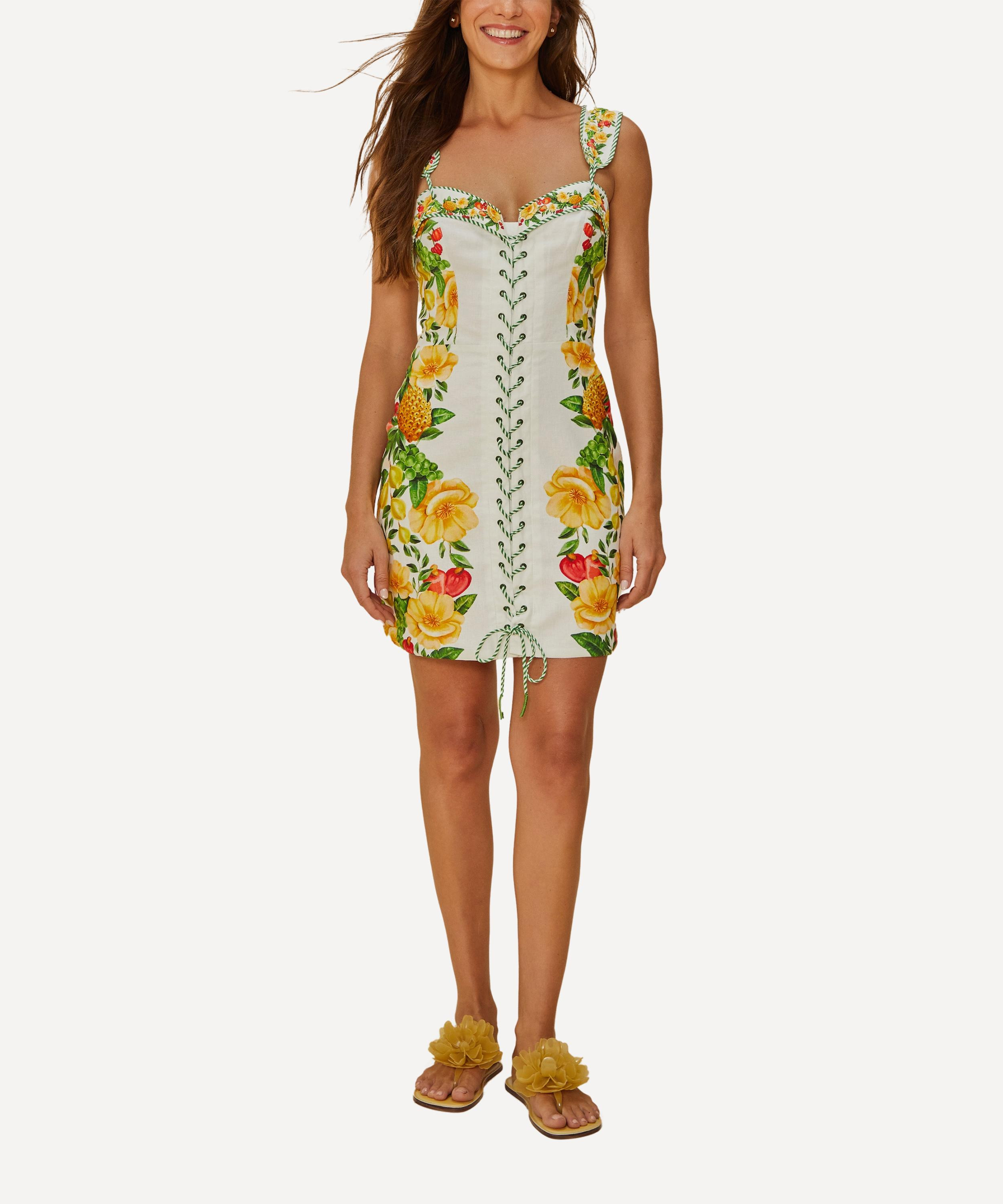 Off-White Picnic Flowers Mini Dress - 2