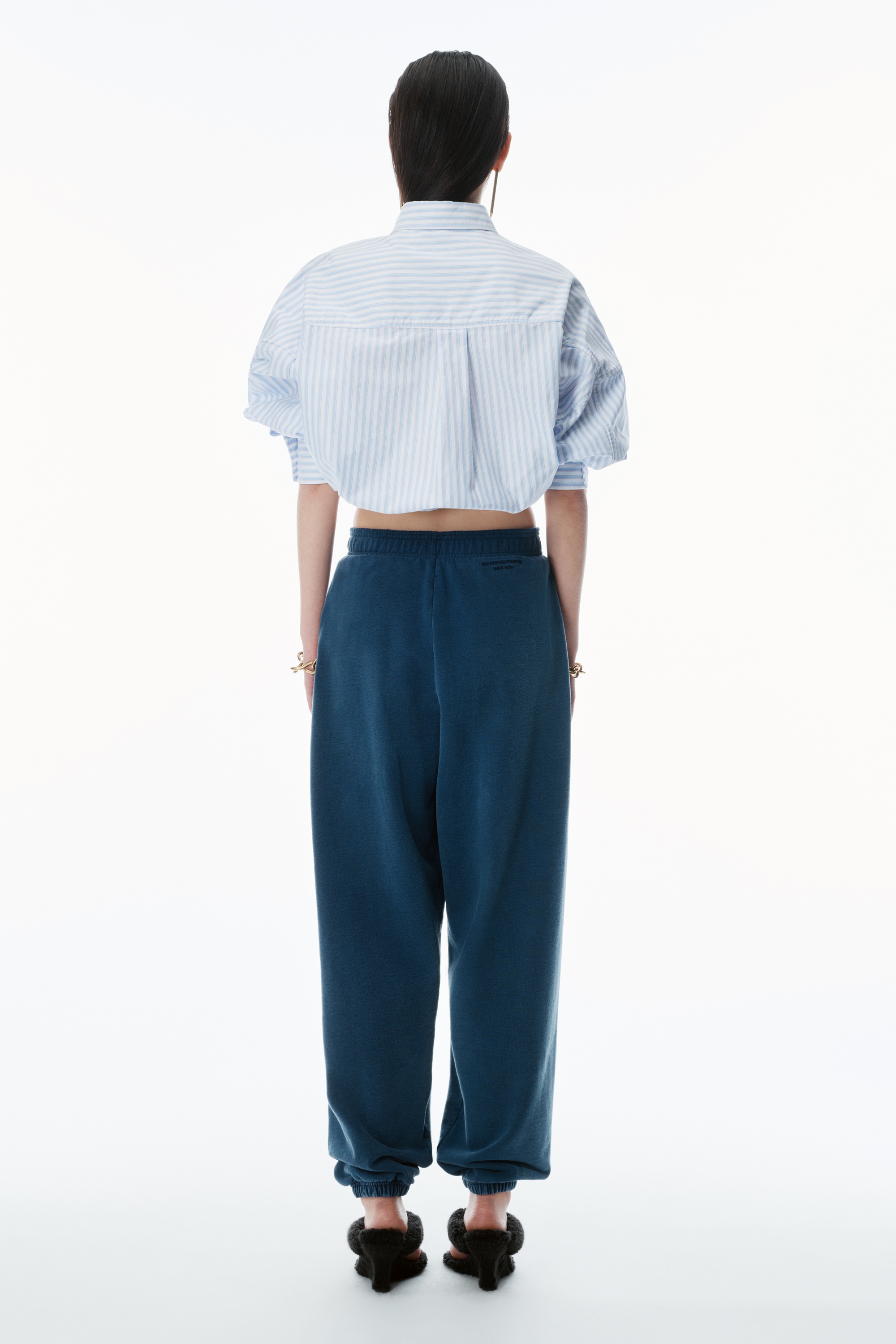 Logo Waistband Pleated Sweatpants - 5