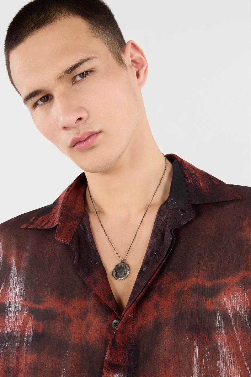 Roberto Cavalli Snake Necklace With Logo outlook