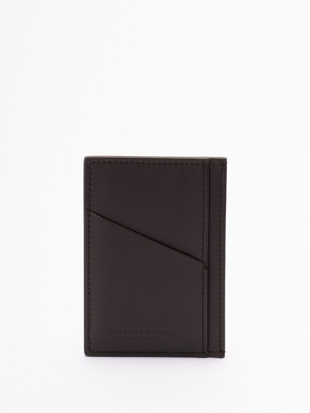 Brunello Cucinelli Men Leather Cardholder - 2