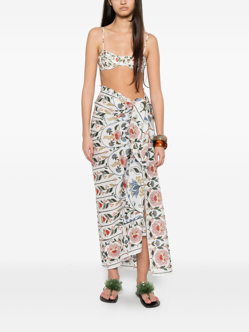 FARM RIO floral-print sarong outlook