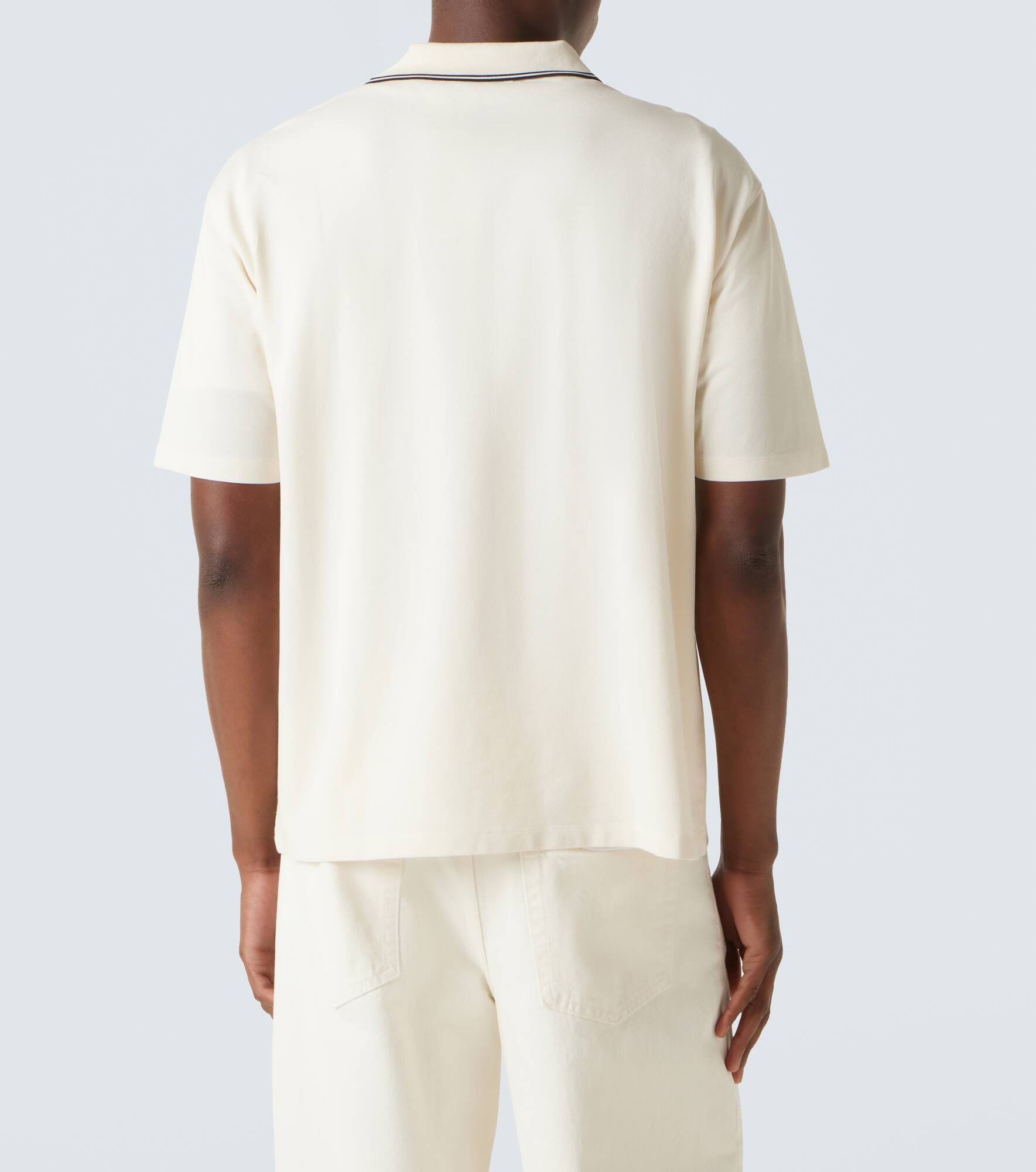 Cotton piqué polo shirt - 4