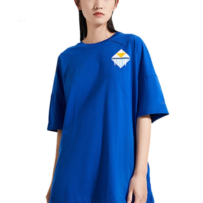 Li-Ning Li-Ning Counterflow Graphic T-shirt 'Blue' AHSQ352-3 outlook