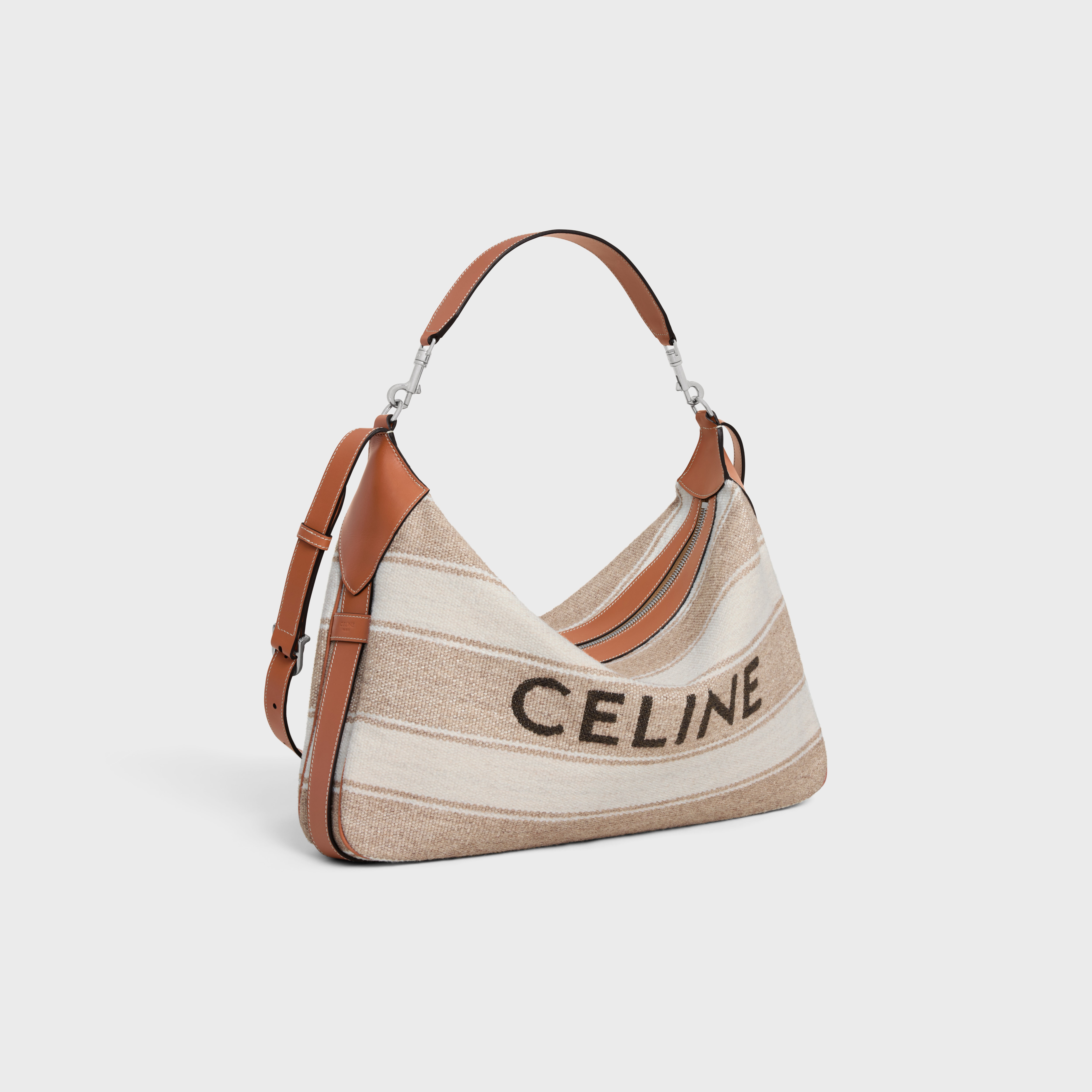 Large Strap Romy in Textile with celine jacquard and calfskin - 2