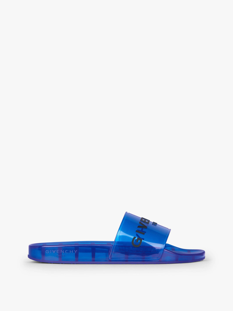 GIVENCHY PARIS FLAT SANDALS IN TRANSPARENT RUBBER 1