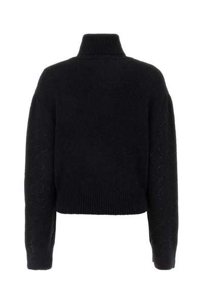 Blumarine Black alpaca blend sweater outlook