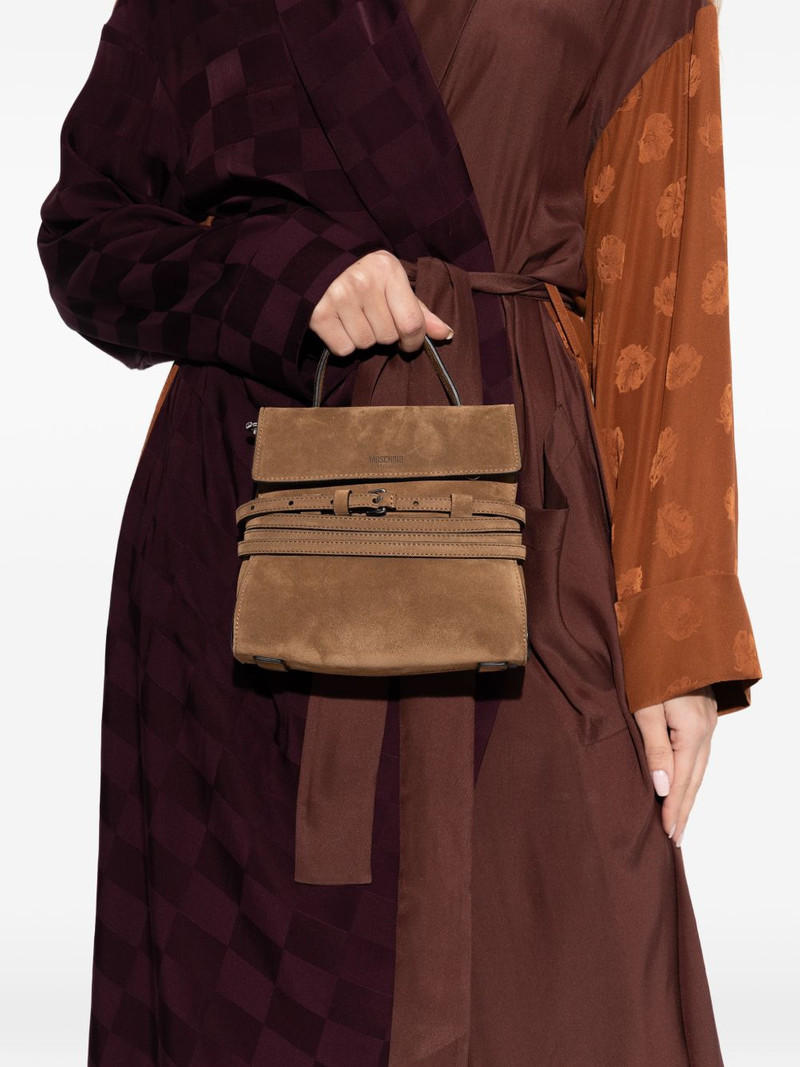 Moschino buckled top-handle tote bag outlook