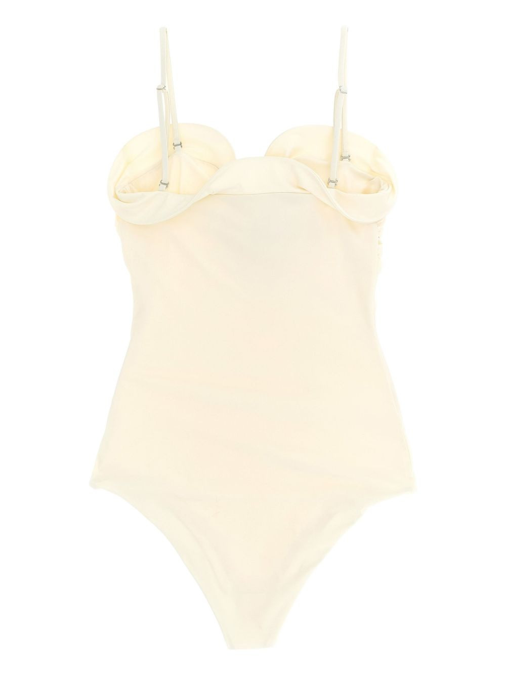 rose-embellished swimsuit - 2