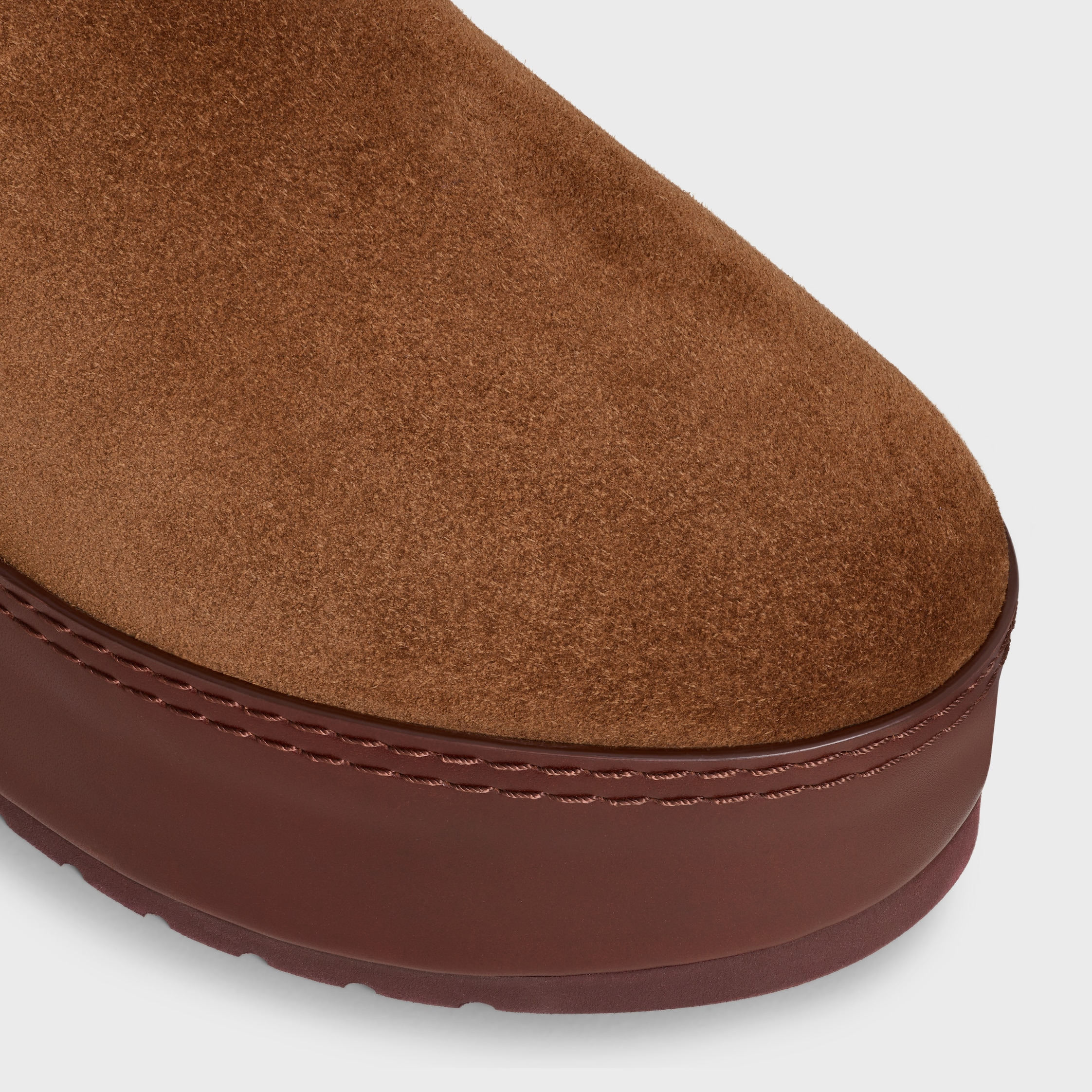 CELINE DANA WEDGE MULE IN SUEDE CALFSKIN - 4
