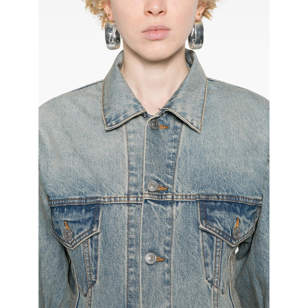 Balenciaga Blue Jackets - Denim Jackets Women - 4