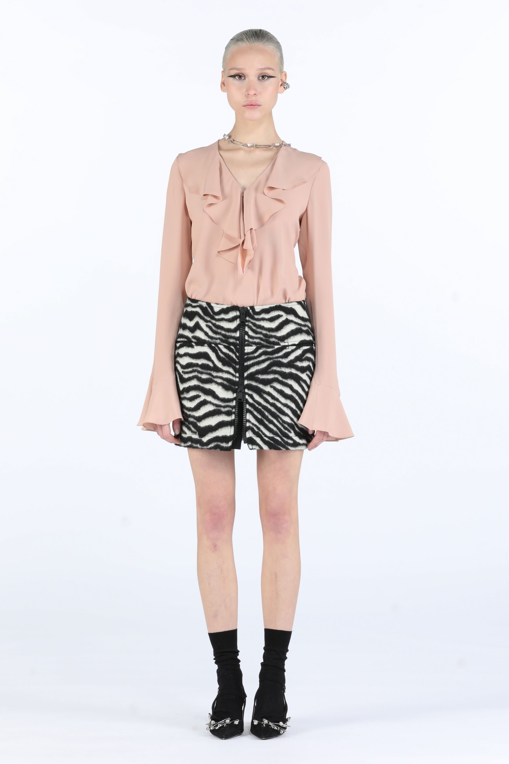 RUFFLED BLOUSE - 4