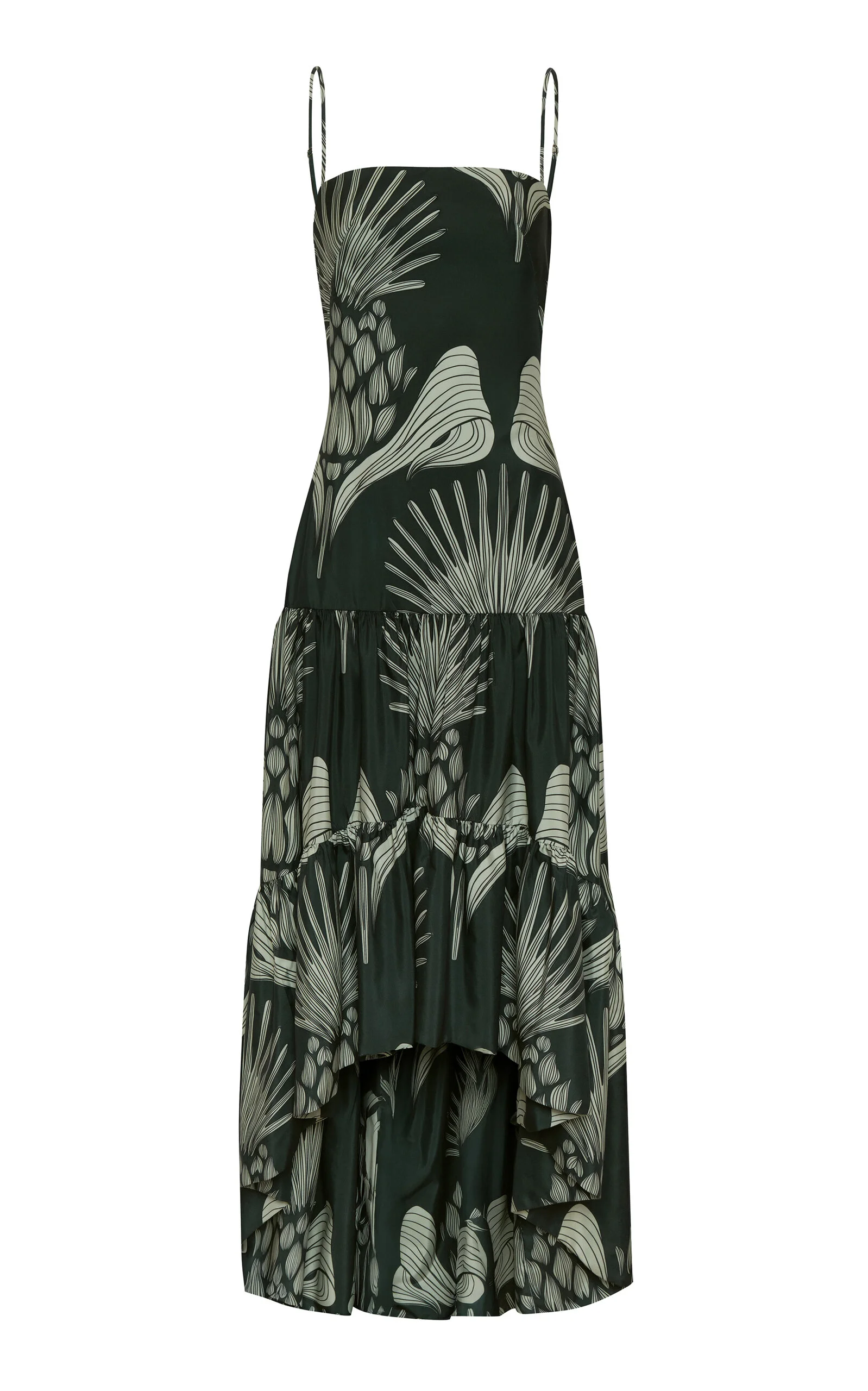 Joya Colonial Printed Stretch-Cotton Maxi Dress print - 1