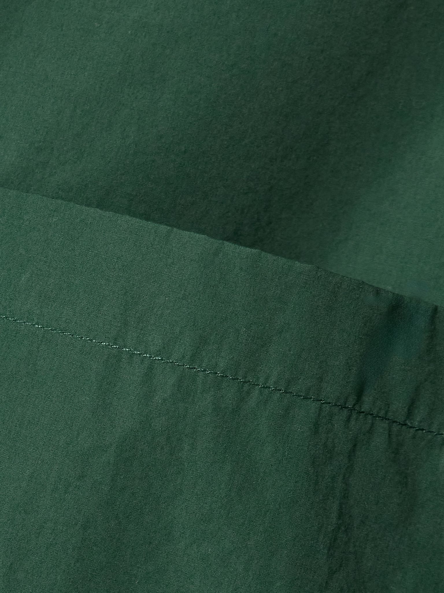 Next Morning cotton-poplin shirt Dark green - 5