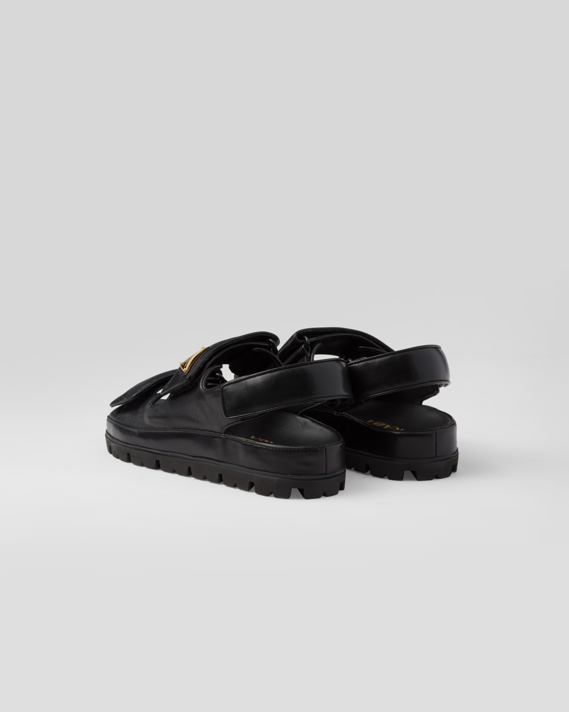 Flat nappa leather sandals - 4