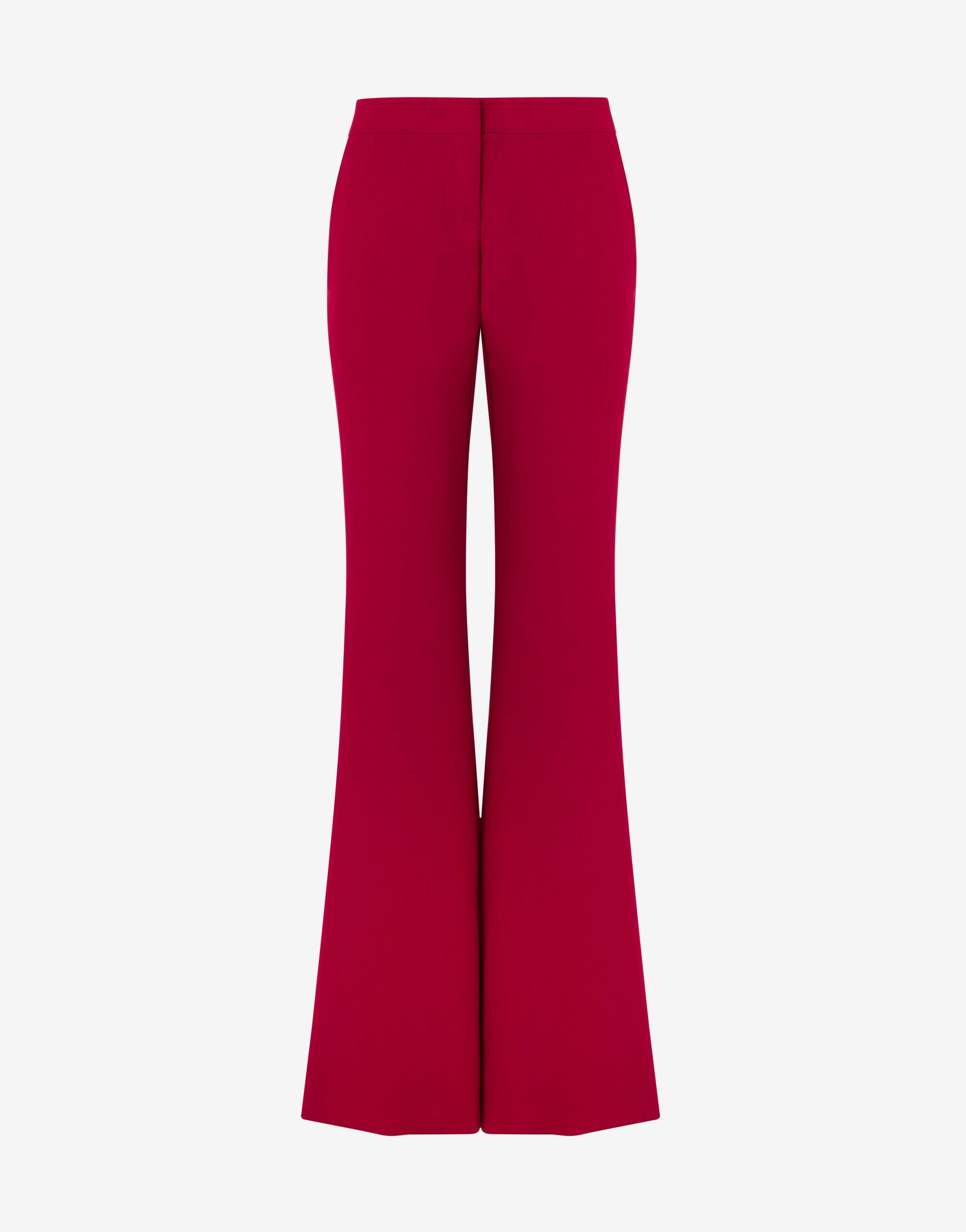 CRÊPE FLARED TROUSERS - 1