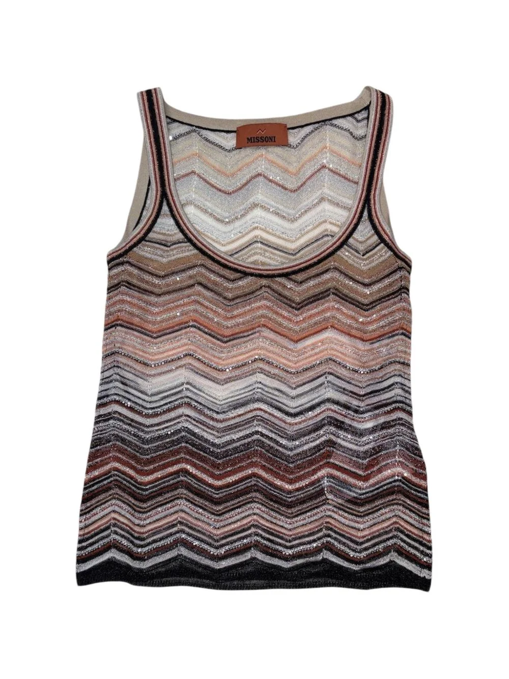 chevron-patterned top - 1