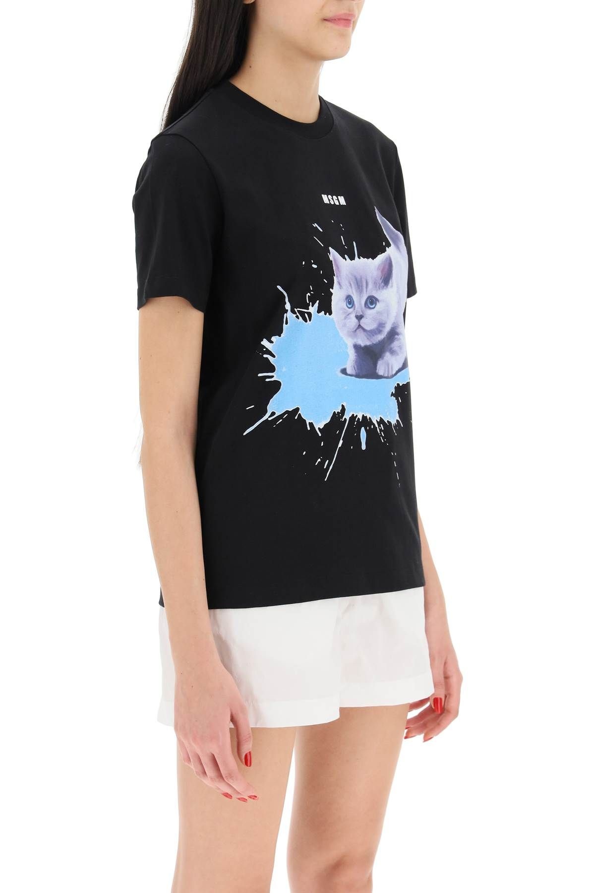 CAT PRINT T-SHIRT - 3