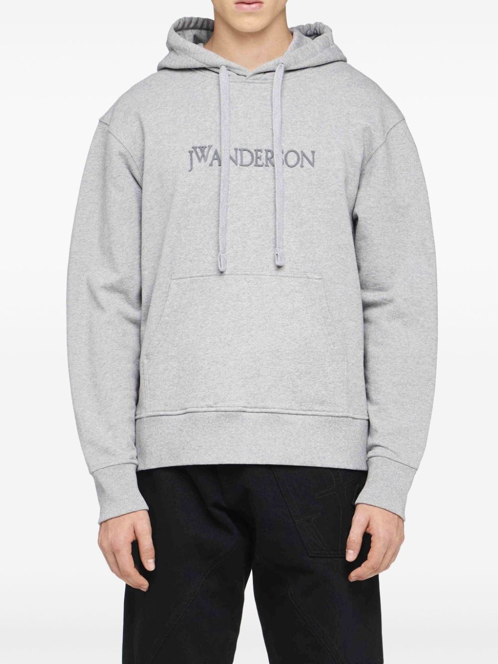 logo-embroidered hoodie - 3