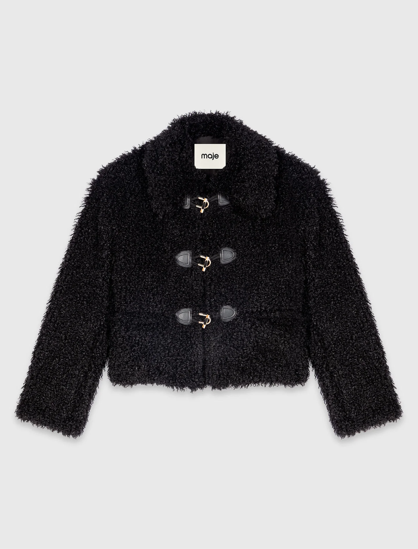 Curly faux fur jacket - 1