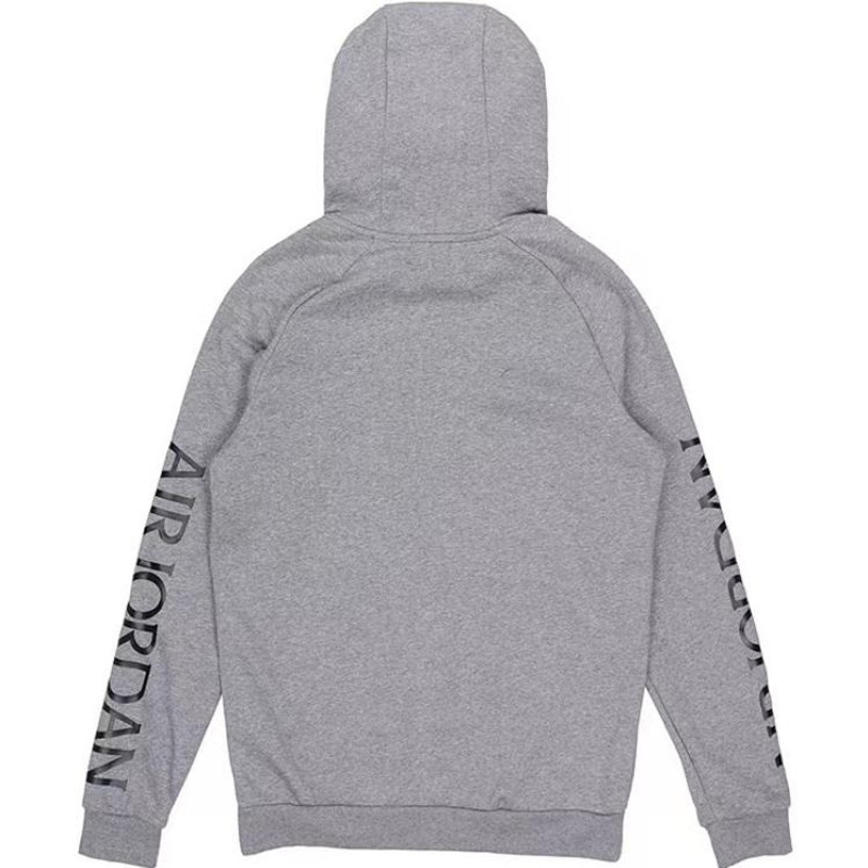 Jordan Air Jordan graphic logo hooded jacket 'Grey' DH9507-091 outlook