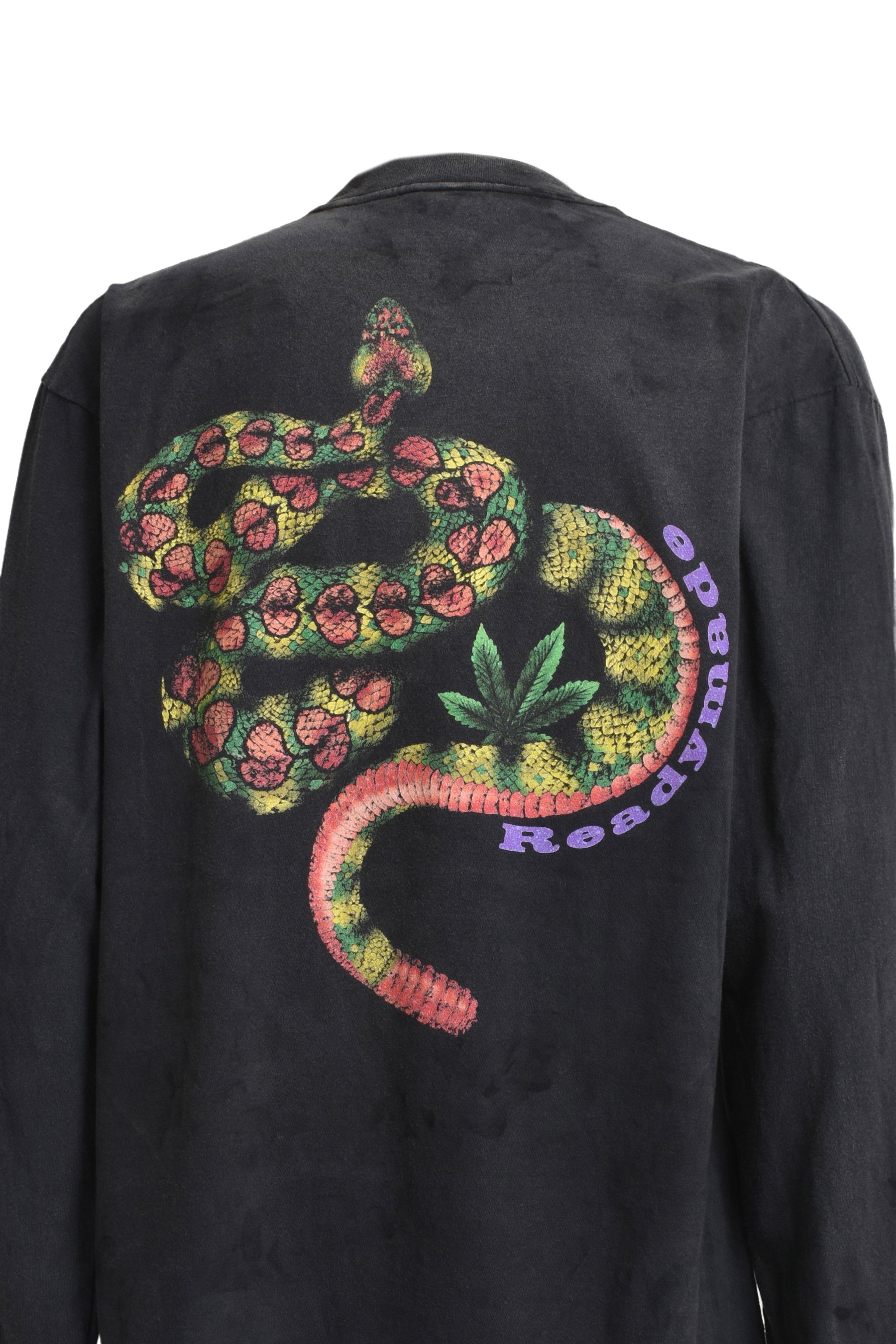 L/S T-SHIRT SNAKE BLK - 5