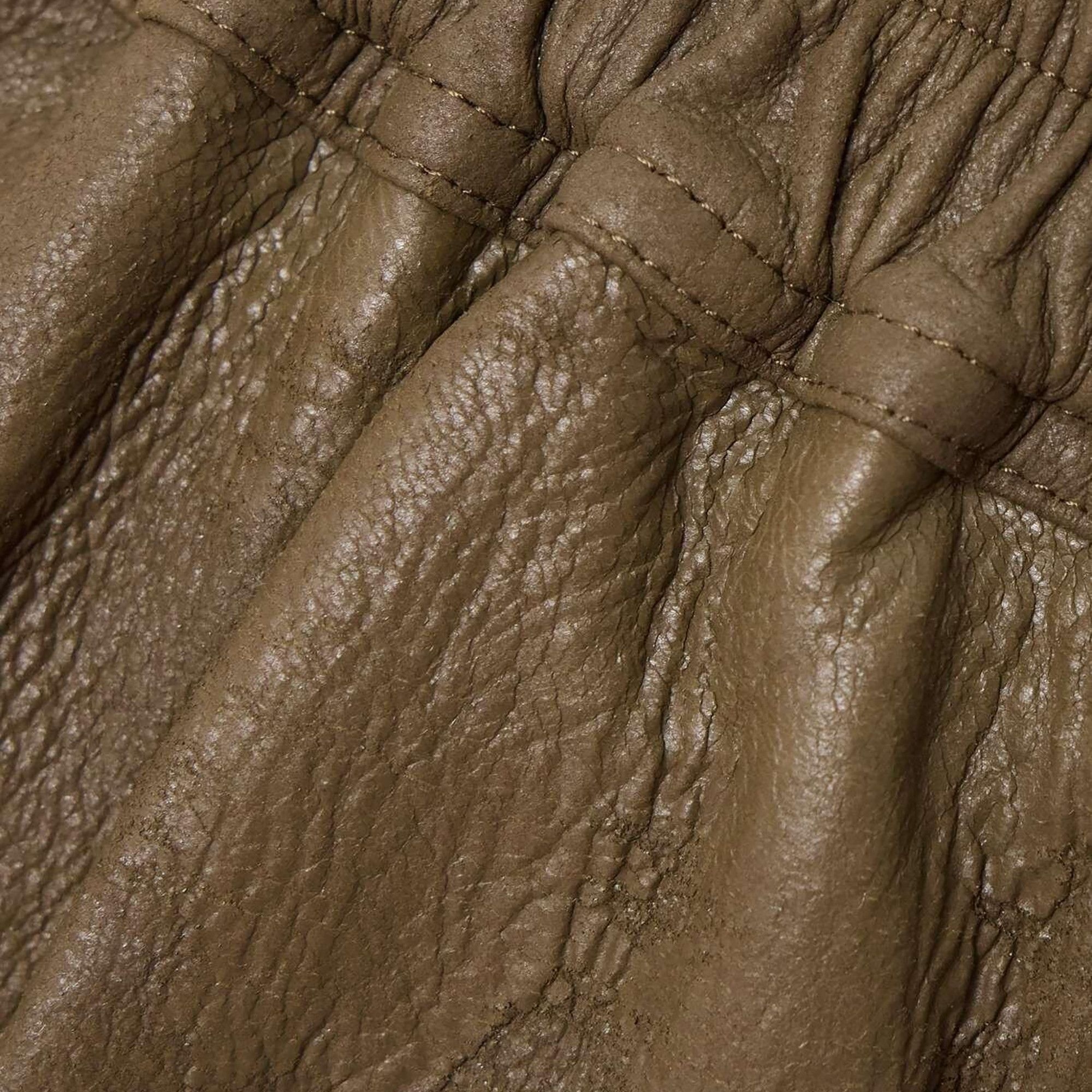 Rick Owens Leather Boxer Shorts 'Dust' - 2