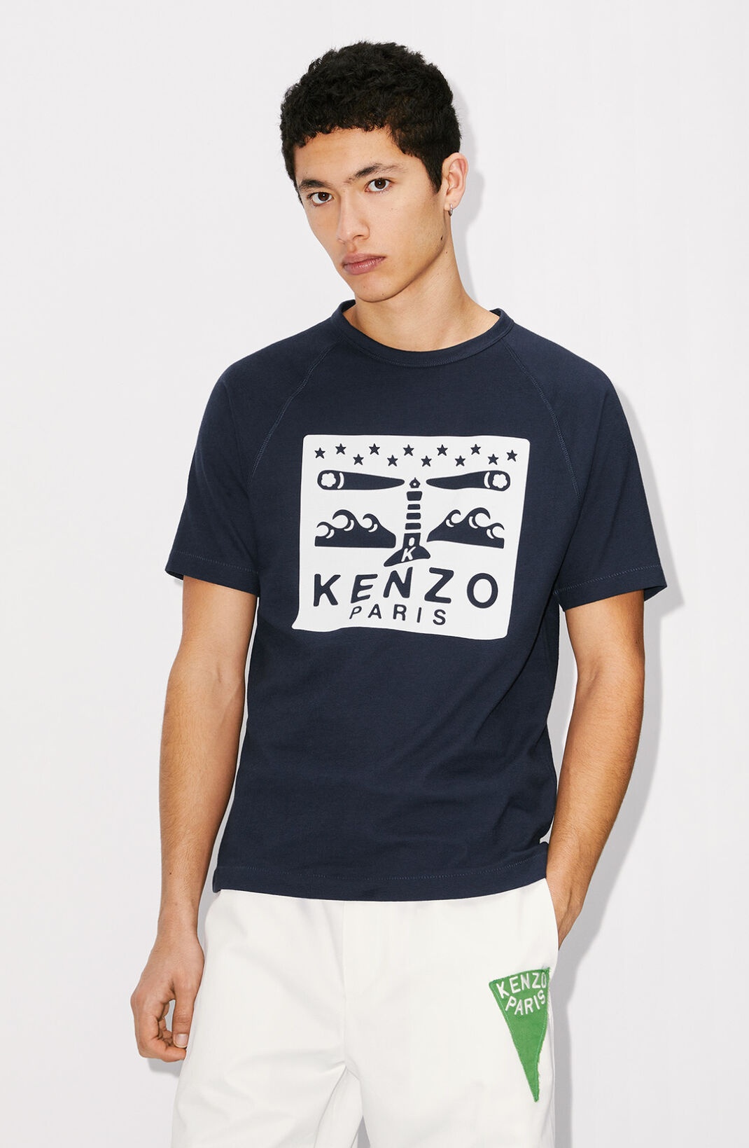 【新品】KENZO PARIS LIGHTHOUSE SLIM T-SHIRT KENZO 'Lighthouse' slim T-shirt | REVERSIBLE