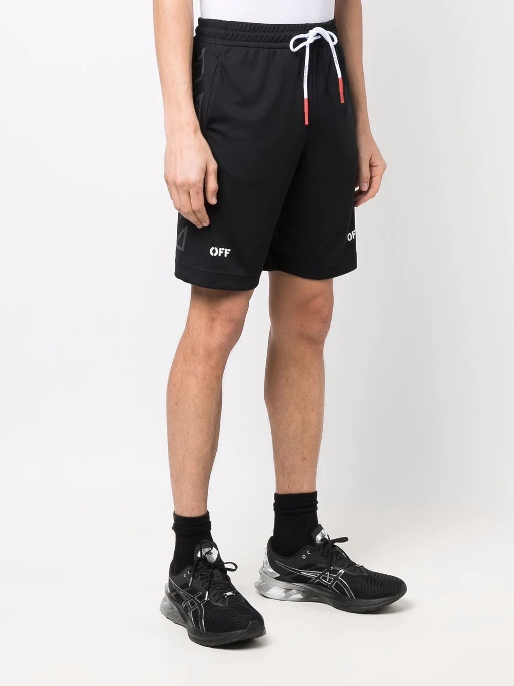 logo-print basketball shorts - 3