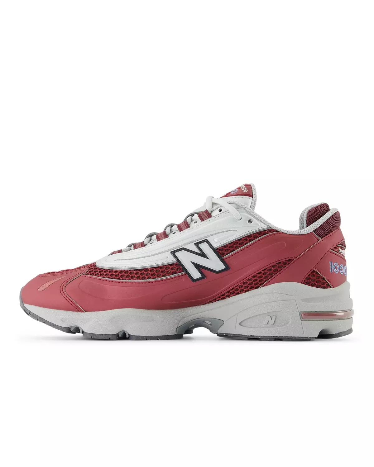 1000 "Metallic Silver/Red" Unisex Shoe - 4