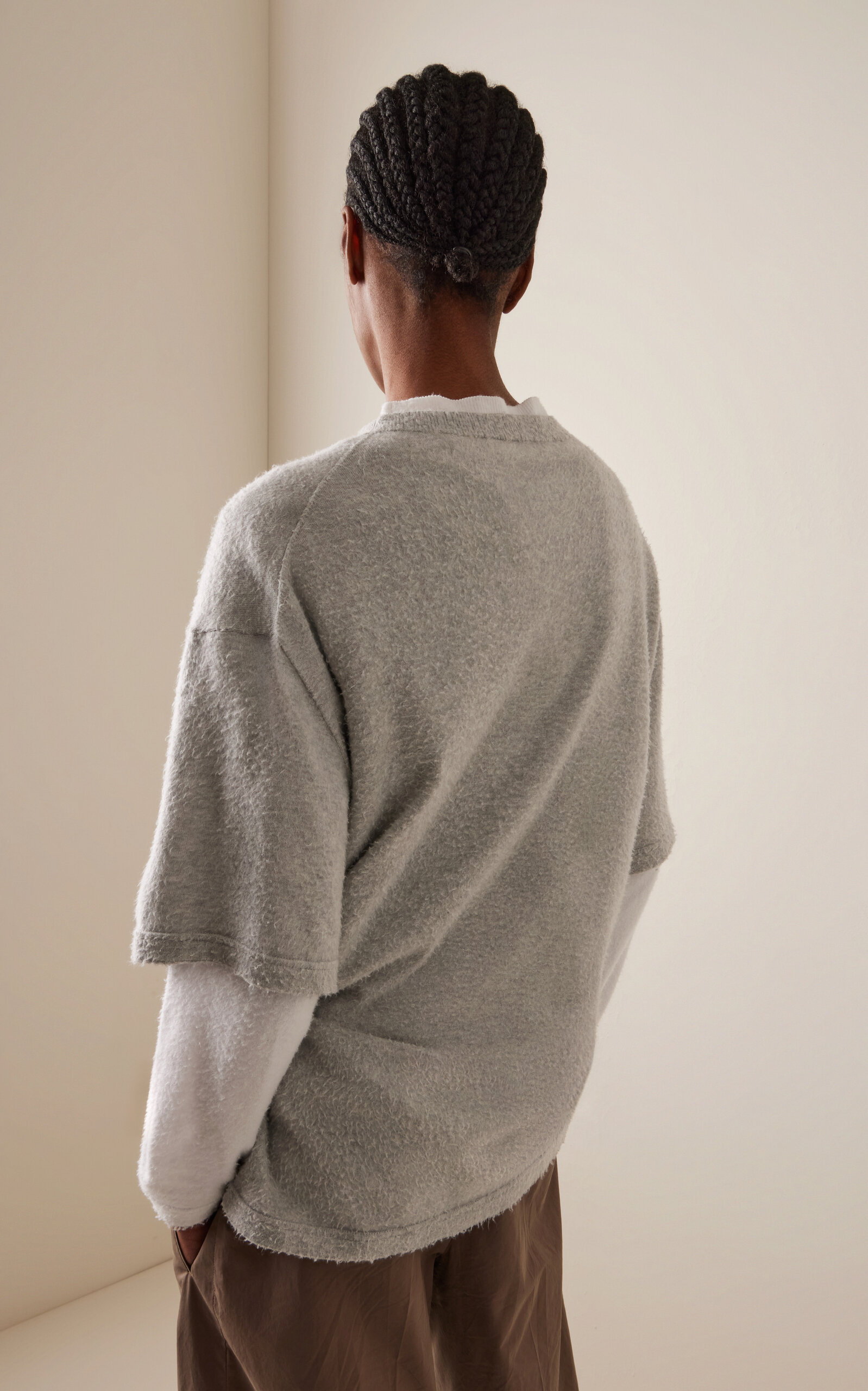 Kaddy Cotton Fleece T-Shirt grey - 4