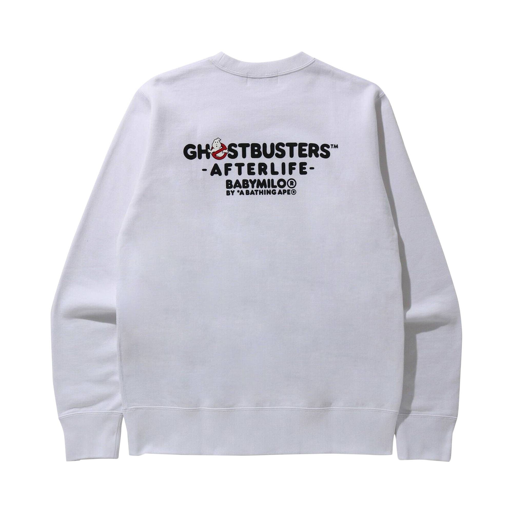 BAPE x Ghostbusters Ape Head Crewneck 'White' - 2