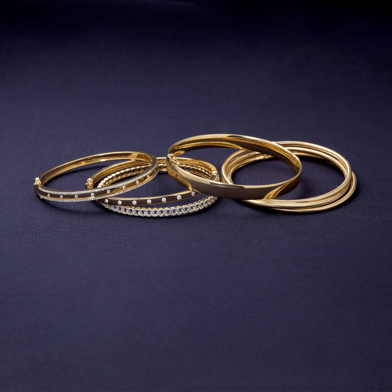 Gold Cigar Bangle 8