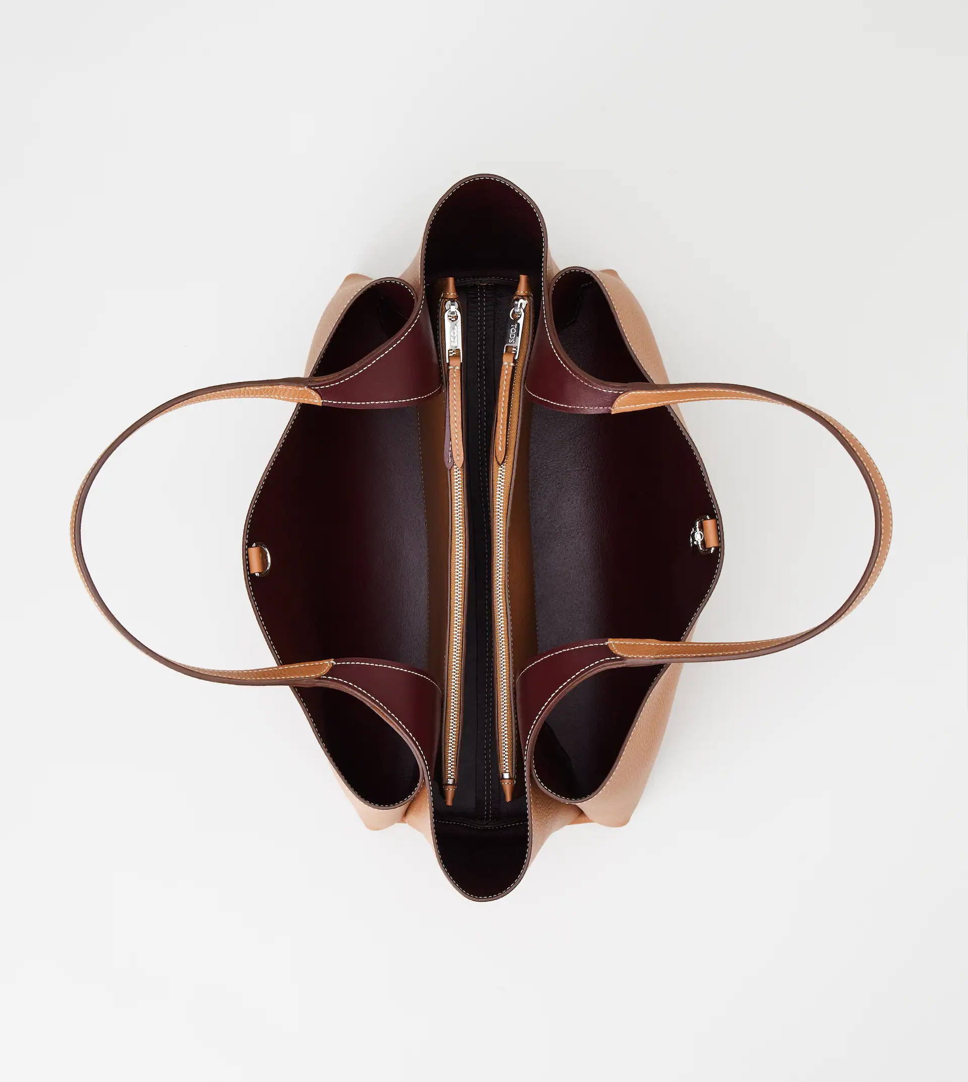 LEATHER BAG MEDIUM - BROWN - 4