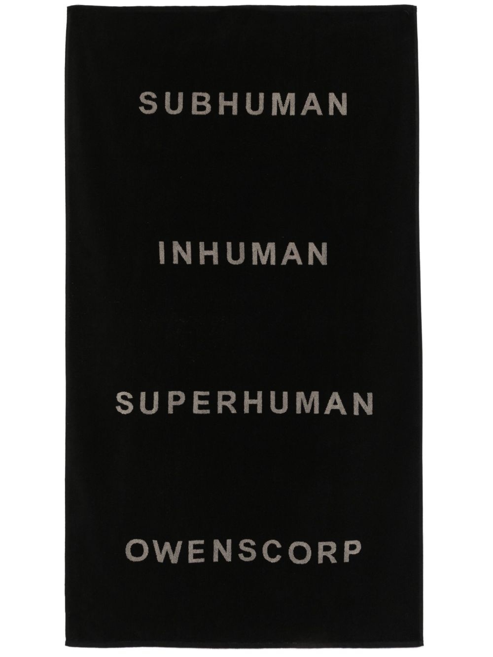 text-print beach towel - 2