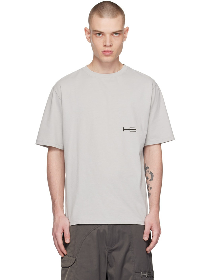 Gray Printed T-Shirt - 1