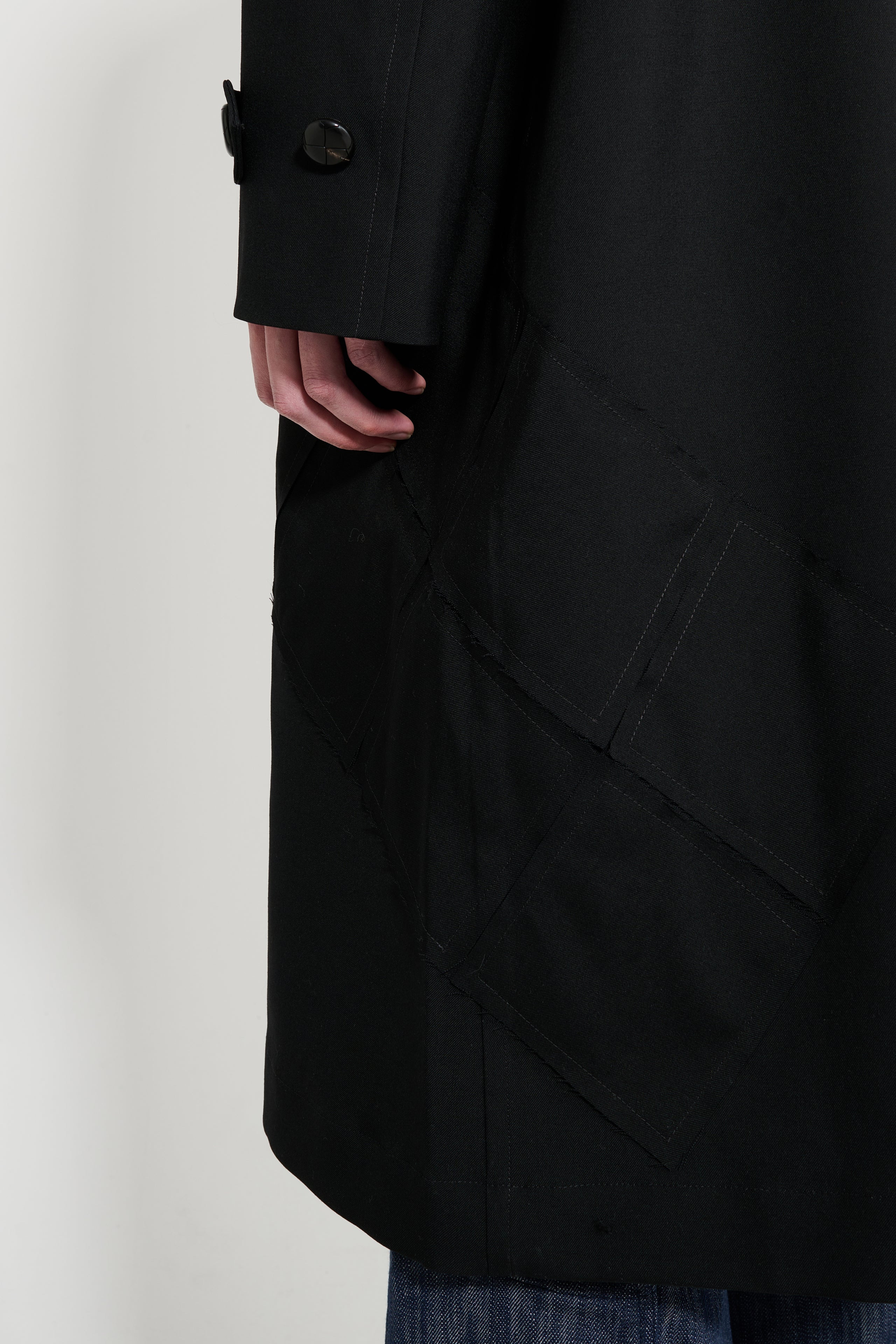 NAMACHEKO QUILT PATCHWORK COAT BLACK - 6