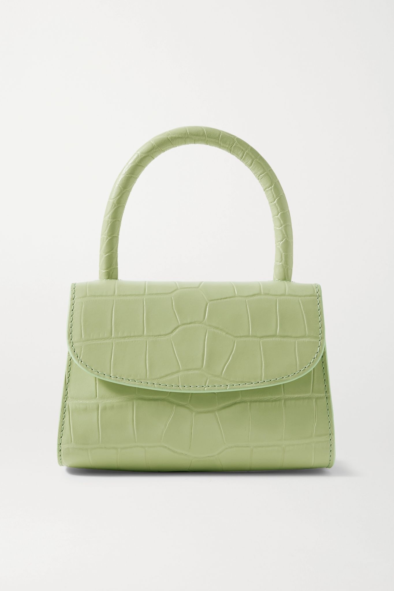 Croc-effect leather tote - 1