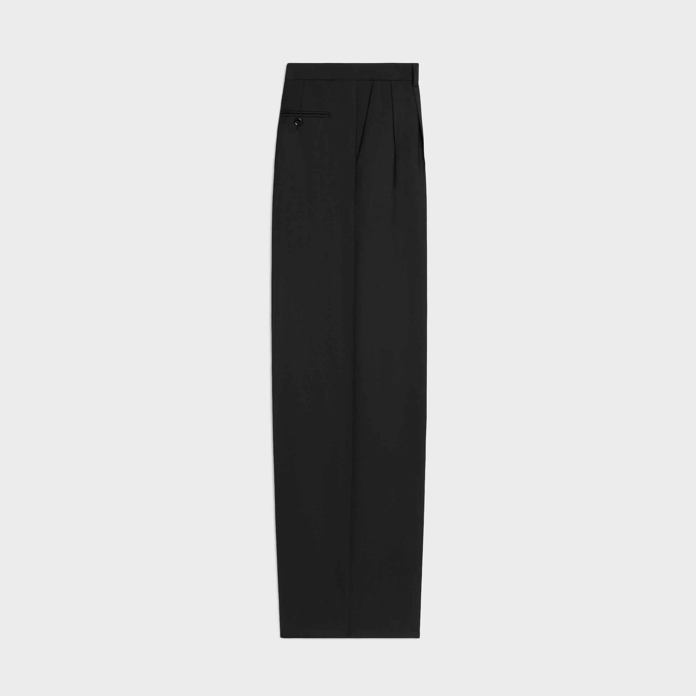pleated trousers IN LIGHT WOOL GABARDINE - 2
