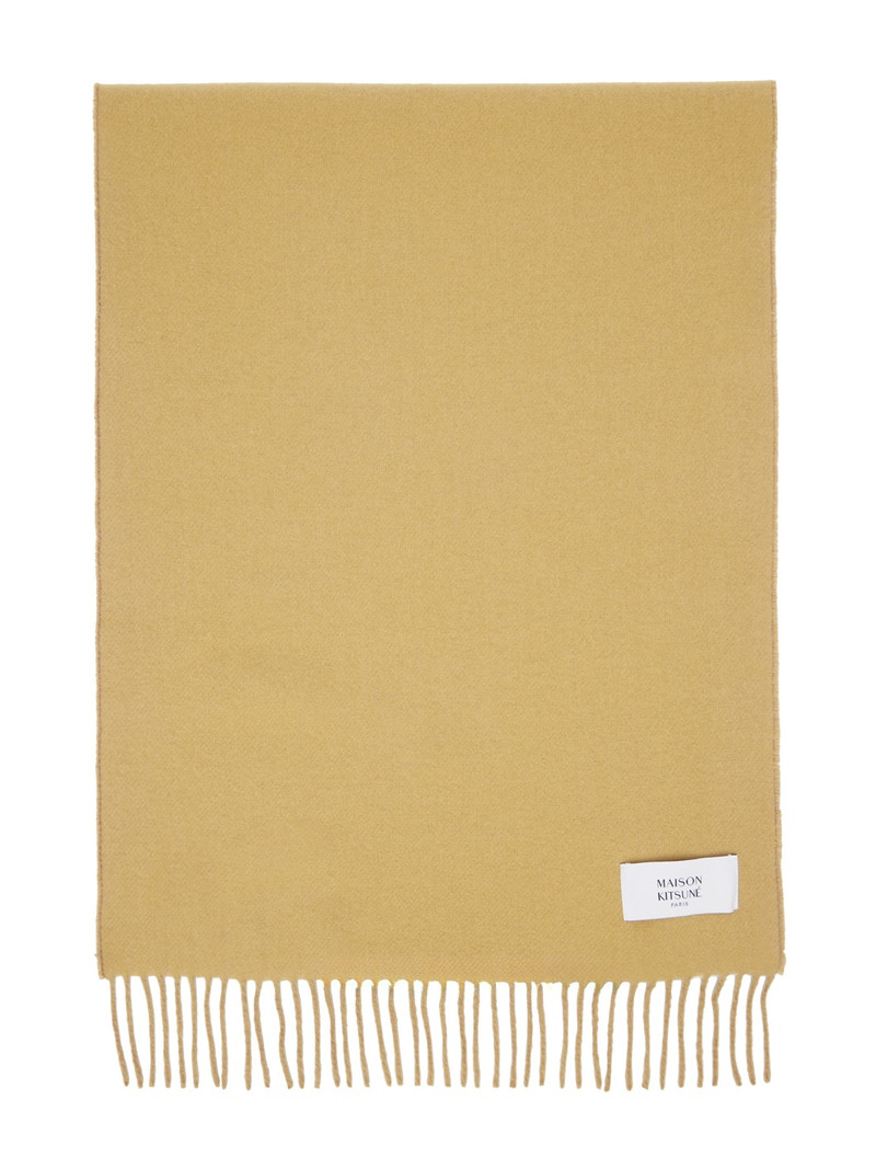 Maison Kitsuné fox-patch fringed 스카프 outlook